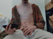 the evening wank and ejaculation