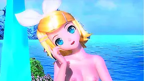 Rin Kagami Indulges in Taboo Desires Under Neon Lights – Project Diva Sin