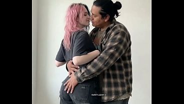 Curvy college girl gets big cock in her ass for the first time