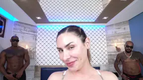 Brazilian MILF Emme White gets double penetration with big black cock