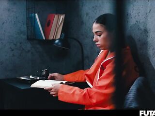 Prison Futanari Transformation - eighteen Years Old Matty Mila Summons Demon and Turns Into Insatiable T-girl