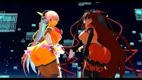 Seductive Anime Divas Unveil Forbidden Harmony in Sultry Virtual Rendezvous