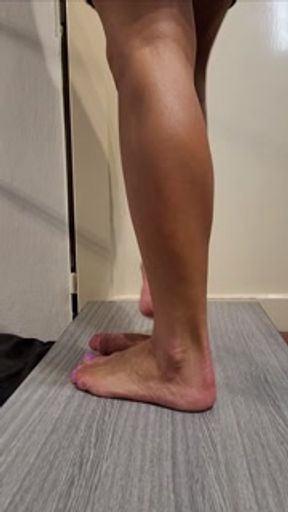 Barbie barefoot cock and ball trample No.43