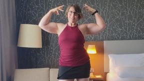 Flex in different outfits