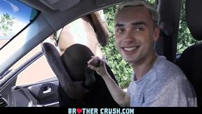 ”BrotherCrush - Little StepBrother Gets A huge black cock In His Asshole”