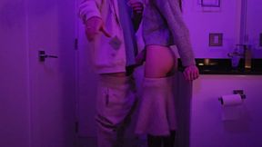 Teens Having Sex in a Club Toilet