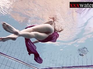 Smokin' hot Russian redhead in the pool