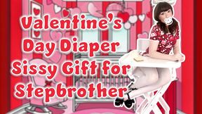 Valentines Day Diaper Sissy Gift for Stepbrother