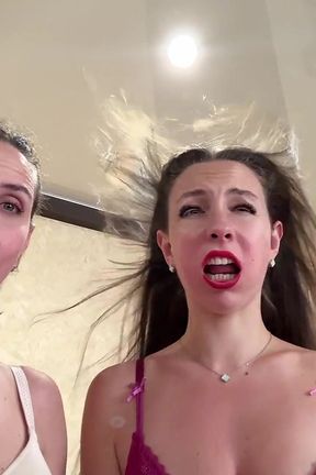 Twins Puff Face Play POV
