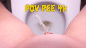 Pee POV 4k! Toilet Fetish