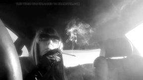 MRS. ROMAN IN HER RAINBOW WIG SMOKING A VS120 IN A LONG CIG HOLDER CD TG MATURE