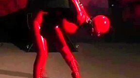 Strappado Struggle In Latex