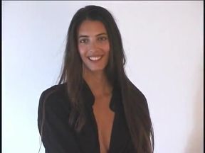 Buff stud gets his hard cock worshiped by sex brunette beauty