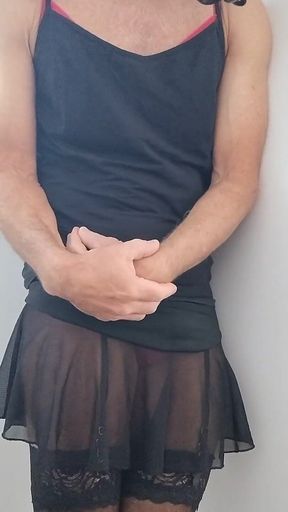Crossdresser Encourages You to Cum