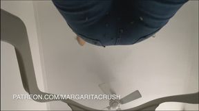 POV: Unaware Giantess Sits on Tinies, Trapping Them in Her Jeans