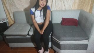 Amateur slut takes a hard anal pounding and messy creampie