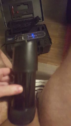 Milking Machine after 3 hours of pumping my cock   Clip 2