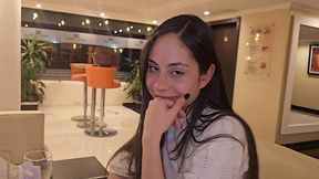 i meet an old friend at a hotel and she invites me to her room.