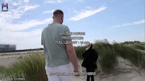 BISEXUAL BEACH BLOWJOB SUCKING AND STROKING WITH NO SHAME