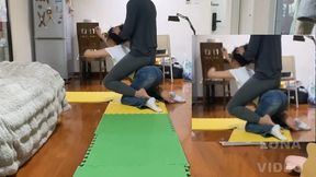 Riding on sex ponygirl and crawling in home and ponyplay #AS0AS11