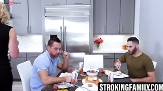 Phoenix Marie double stuffed by stepfamilys dripping dicks