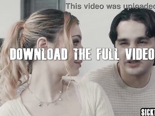 Biology trainer Ravyn Alexa tempted by teen pair Demi Hawks and Elias Money