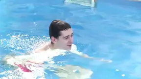 Hot cumshot in the ass for this very horny handsome boy