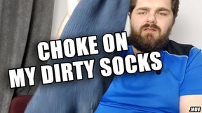 Blow Your Load While Choking On My Dirty Socks - Full HD 1080p - MOV - KingMarti
