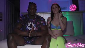 renee rose gives jax ́s wood a bj while she masturbates with a dildo!