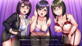 Secret Lesson: Japanese art club threesome with POV
