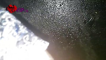 Frisky babe, Cristina Almeida is often wearing a lacy mask while sucking dicks in night clubs