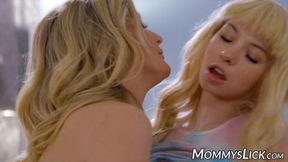 Tantalizing milf shares her girlfriend with her girlfriend