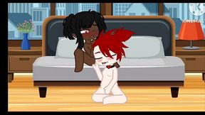 Fucking with my best friend/lesbian sex/gacha porn/(no sound)