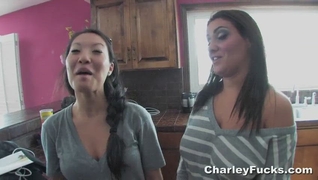 Charley Chase Plays with Asa Akira's Butt Plugs