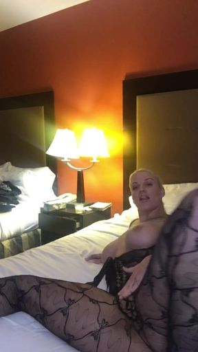 Lucky B in Pantyhose