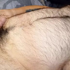 Hairy Bear Monk3yMing0 Masturbating and Shooting a Big Load On Myself