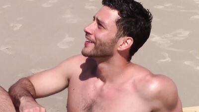 Horny straight bloke is stroking his hard cock in this amateur video