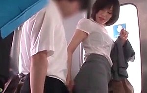 Amazing sex at a public bus