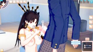 [Hentai Game Koikatsu! ]Have sex with Fate Big tits Ishtar(Rin Tohsaka).3DCG Erotic Anime Video.