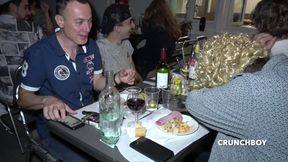 Straight boy fucked by Apolo Adrii in restaurant