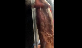 Veiny Cock in Penis Pump Up Close