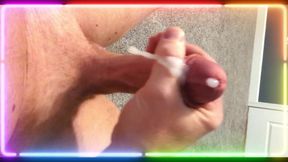 Balddaddy Sexy Man Gives a Fan a Dirty Talk Video with White Cumshot