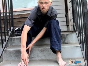 Str8 Boy Foot Show Outdoors