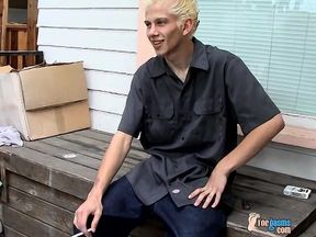 Str8 Boy Foot Show Outdoors