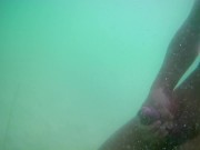 Wichsen im Freien 3 - unter Wasser -
