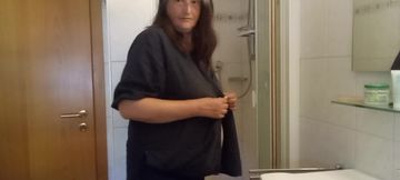 Mature BBW Private Shower Routine