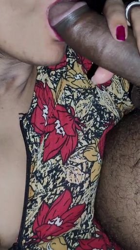 Indian desi Bhabhi blowjob sucking dick at night and make me cum in mouth   Clip 2