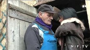 French papy takes on a seductive milf in a steamy French affair