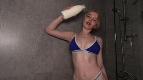 young polly gives some milk