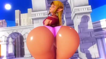 SSBU Zelda big butt hitbox by imbapovi